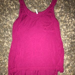 Pinkish tank top w/ pocket